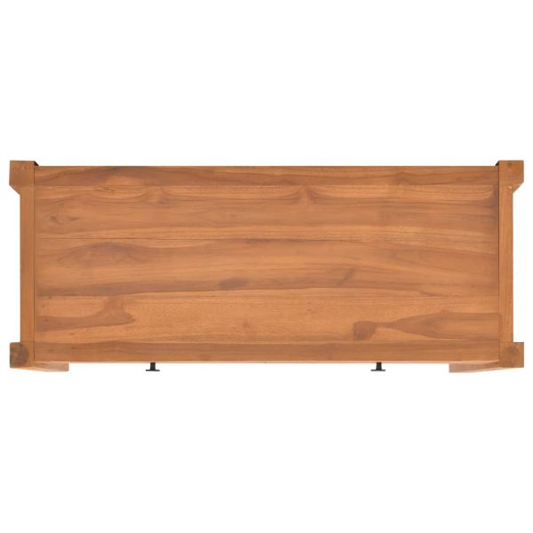 Móvel de TV 100x40x45 cm madeira de teca - Image 6