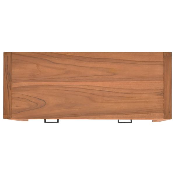 Móvel de TV 100x40x45 cm madeira de teca - Image 6