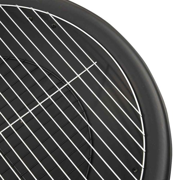 Braseira e barbecue 2-em-1 com atiçador 56x56x49 cm aço - Image 7