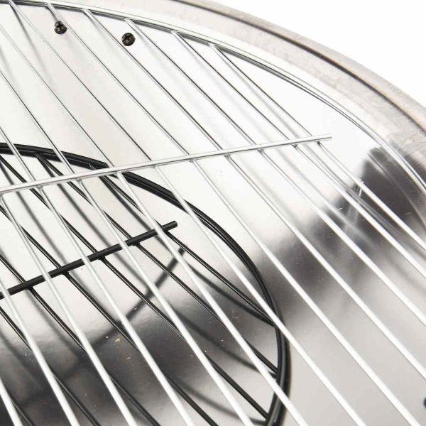 Braseira e barbecue 2-em-1 com atiçador 56x56x49 cm aço inox. - Image 7