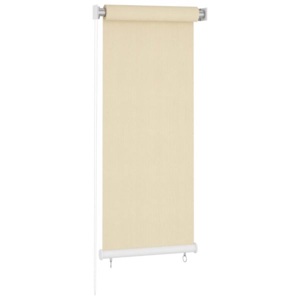 Estore de rolo para exterior PEAD 60x140 cm cor creme