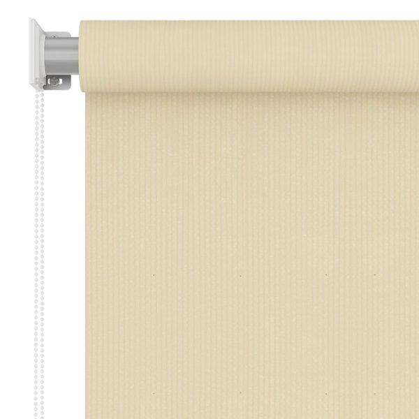 Estore de rolo para exterior PEAD 60x140 cm cor creme - Image 5