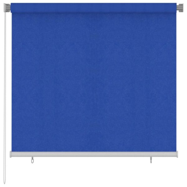 Estore de rolo para exterior PEAD 160x140 cm azul