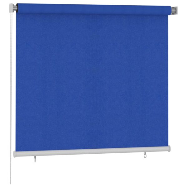 Estore de rolo para exterior PEAD 160x140 cm azul - Image 2