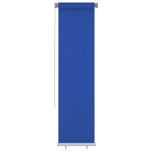 Estore de rolo para exterior PEAD 60x230 cm azul