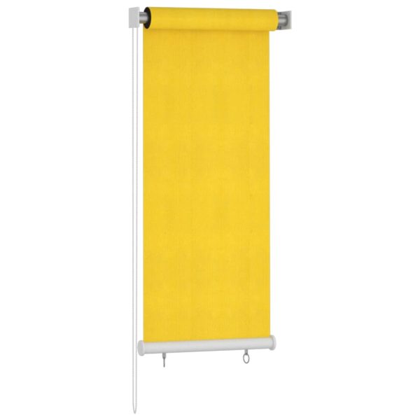 Estore de rolo para exterior PEAD 60x140 cm amarelo - Image 2