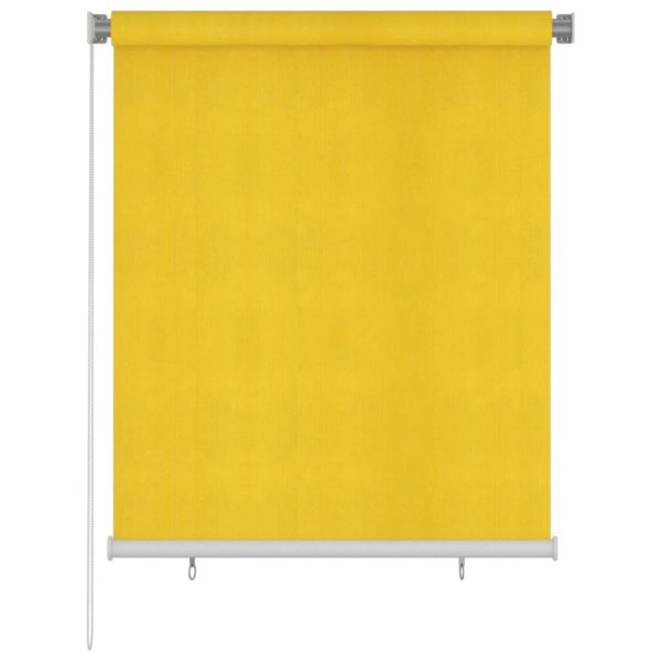 Estore de rolo para exterior PEAD 120x140 cm amarelo