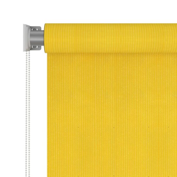 Estore de rolo para exterior PEAD 120x140 cm amarelo - Image 3