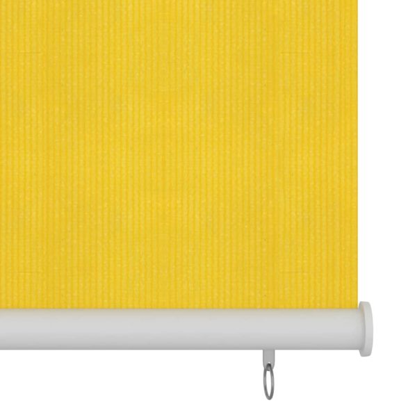 Estore de rolo para exterior PEAD 120x140 cm amarelo - Image 4