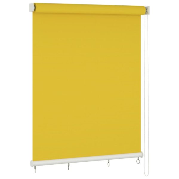 Estore de rolo para exterior 220x140 cm amarelo