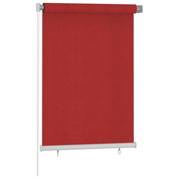 Estore de rolo para exterior PEAD 100x140 cm vermelho - Image 2