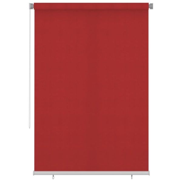 Estore de rolo para exterior PEAD 160x230 cm vermelho
