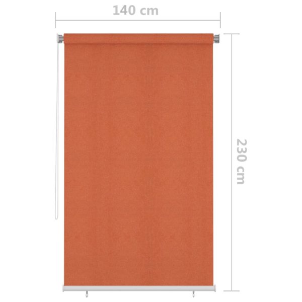 Estore de rolo para exterior 140x230 cm laranja - Image 6