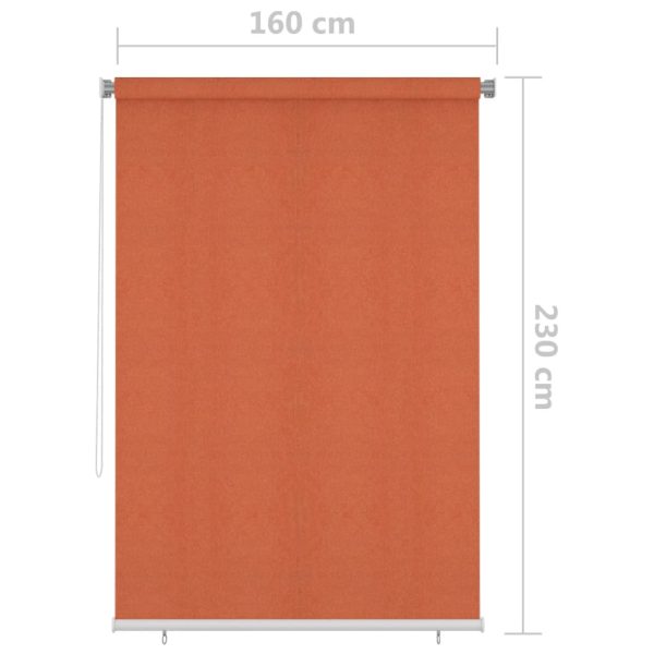 Estore de rolo para exterior 160x230 cm laranja - Image 6