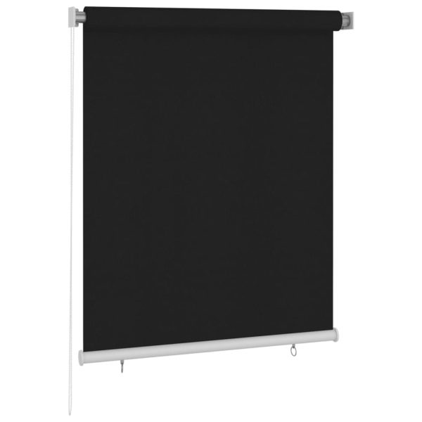 Estore de rolo para exterior 120x140 cm preto