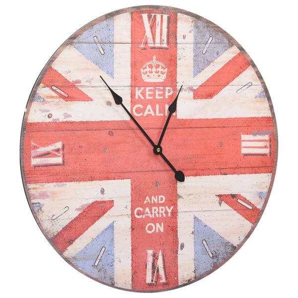 Relógio de parede vintage UK 60 cm - Image 3