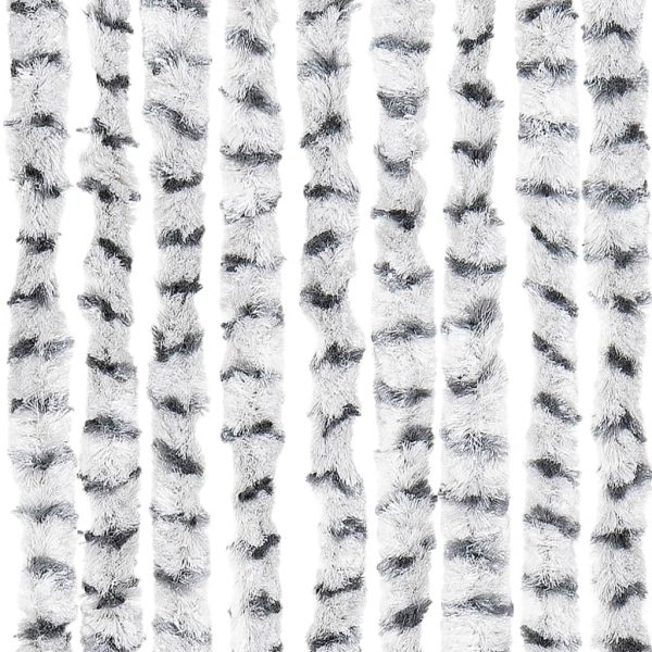 Cortina anti-insetos 100x220cm chenille cinzento claro e escuro - Image 6