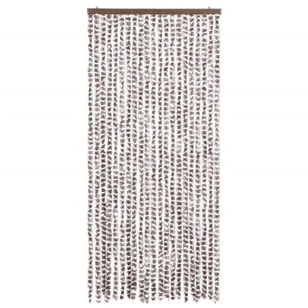 Cortina anti-insetos 90x220 cm chenille cinza-acast. e branco - Image 3
