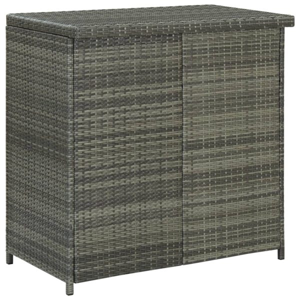 3 pcs conjunto de bar vime PE cinzento - Image 4
