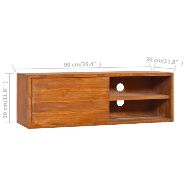 Armário de parede para TV 180x30x30 cm madeira de teca maciça - Image 11