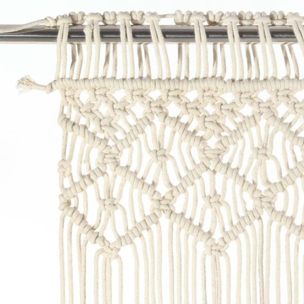 Cortina em macramé 140x240 cm algodão - Image 3