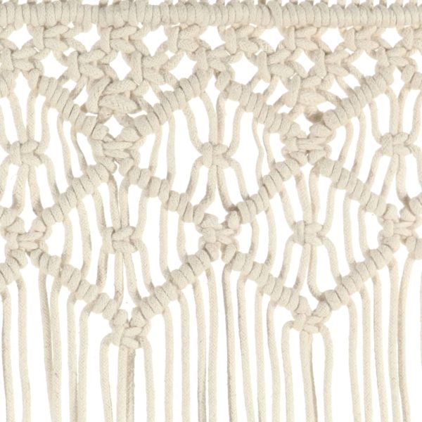 Cortina em macramé 140x240 cm algodão - Image 4