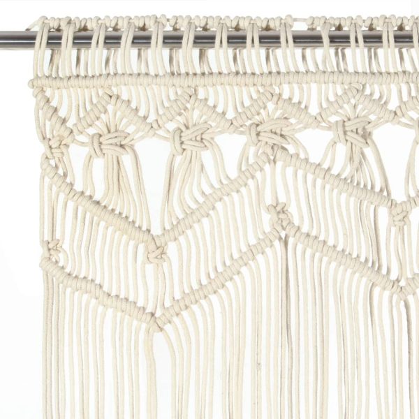 Cortina em macramé 140x240 cm algodão - Image 3