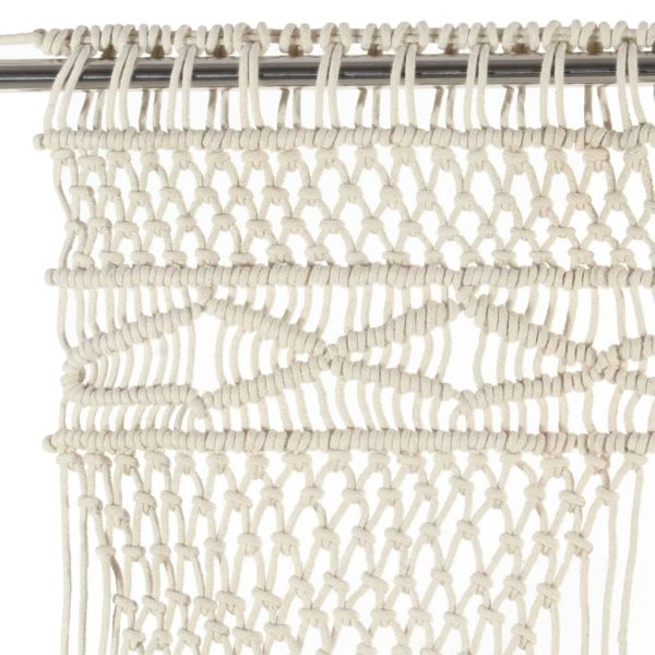 Cortina em macramé 140x240 cm algodão - Image 3