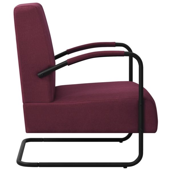 Poltrona em tecido roxo - Image 3