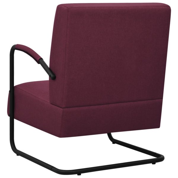 Poltrona em tecido roxo - Image 4