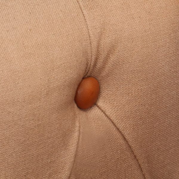 Poltrona couro genuíno e madeira de mangueira maciça castanho - Image 5