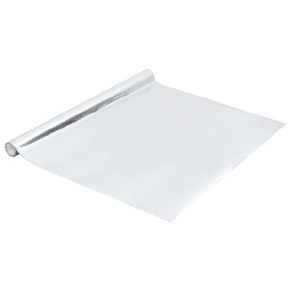 Autocolante para móveis 500x90 cm PVC prateado brilhante - Image 2