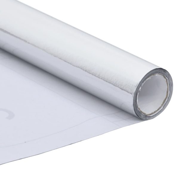 Autocolante para móveis 500x90 cm PVC prateado brilhante - Image 4