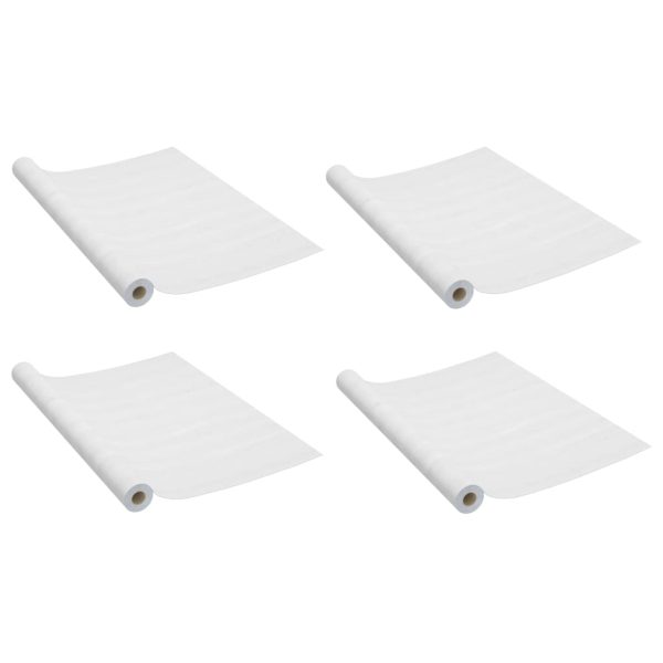 Autocolante para porta 4 pcs 210x90 cm PVC cor madeira branca - Image 2