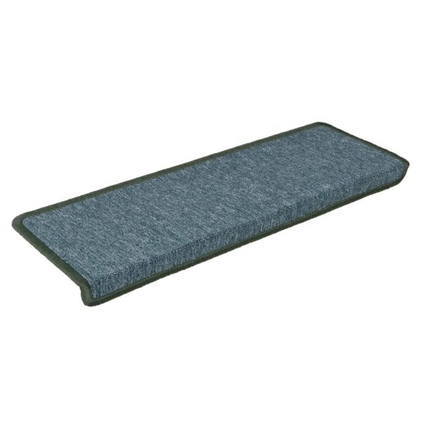 Tapete/carpete para degraus 15 pcs 65x21x4 cm verde - Image 3