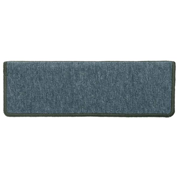 Tapete/carpete para degraus 15 pcs 65x21x4 cm verde - Image 6