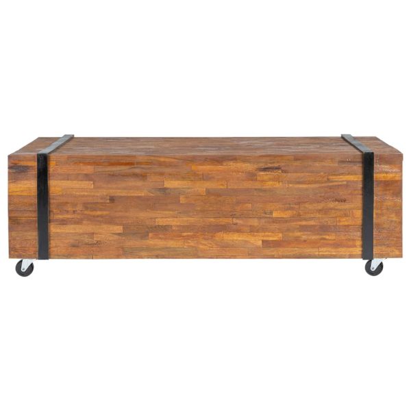 Mesa de centro 110x45x38 cm madeira de teca maciça - Image 2