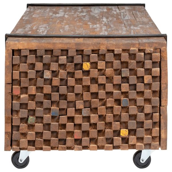 Mesa de centro 110x45x38 cm madeira de teca maciça - Image 3