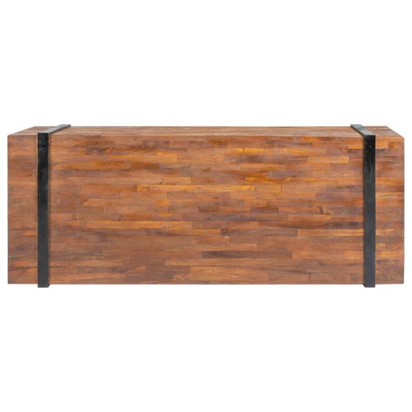 Mesa de centro 110x45x38 cm madeira de teca maciça - Image 4