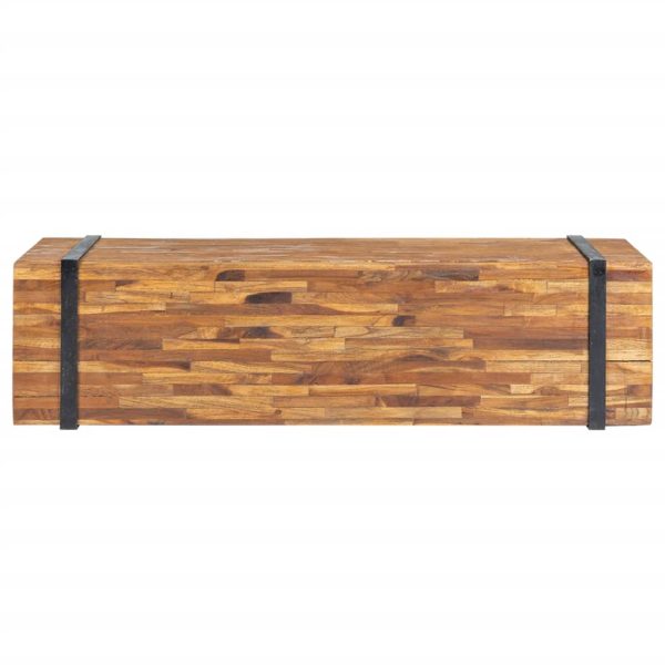 Suporte de TV 110x30x32,5 cm madeira de teca maciça - Image 3