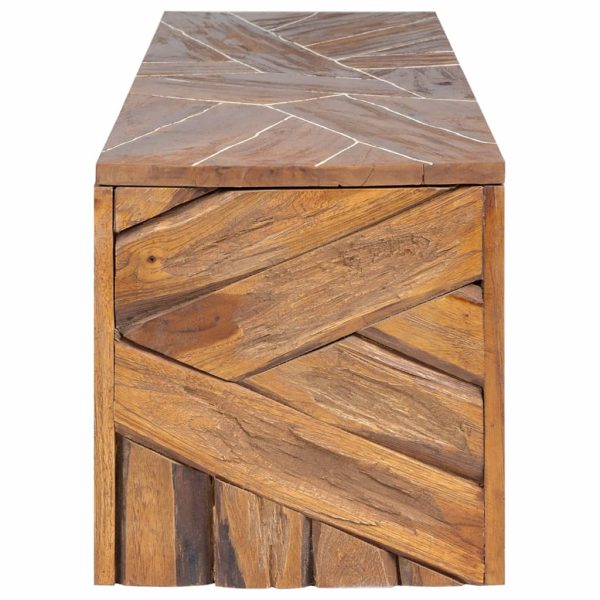 Suporte de TV 110x60x38 cm madeira de teca maciça - Image 3