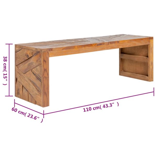 Suporte de TV 110x60x38 cm madeira de teca maciça - Image 7