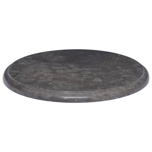 Tampo de mesa Ø40x2,5 cm mármore preto - Image 2
