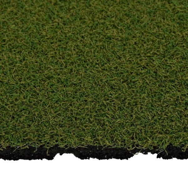 Ladrilhos de relva artificial 4 pcs 50x50x2,5 cm borracha - Image 5
