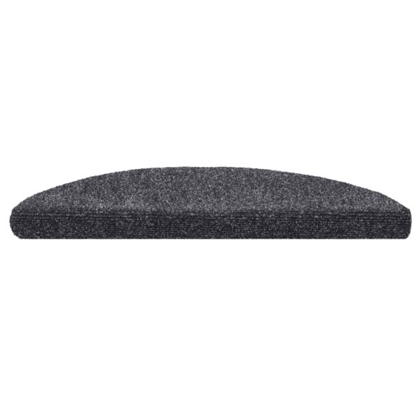 Tapetes de escada autoadesivos 10 pcs 56x17x3 cm cinza-escuro - Image 4