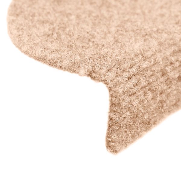 Tapetes escada autoadesivos 10 pcs 65x21x4 cm agulhado castanho - Image 6