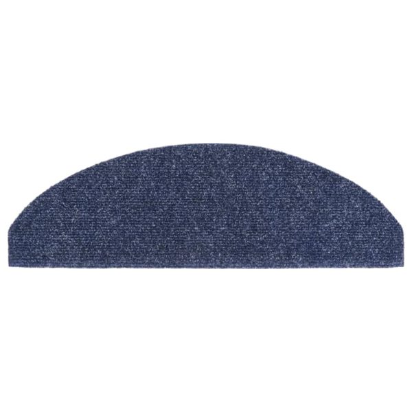 Tapetes de escada autoadesivos 5 pcs 65x21x4 cm agulhado azul - Image 5