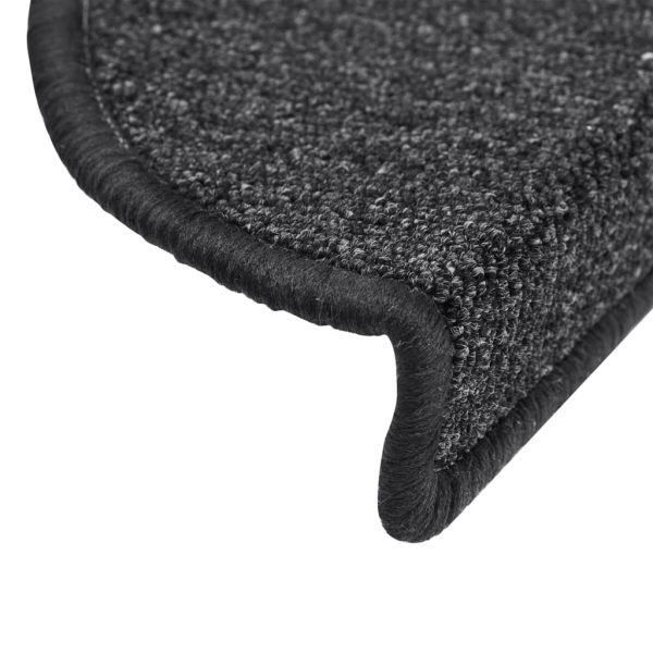 Tapetes de escadas 10 pcs 56x17x3 cm antracite - Image 6