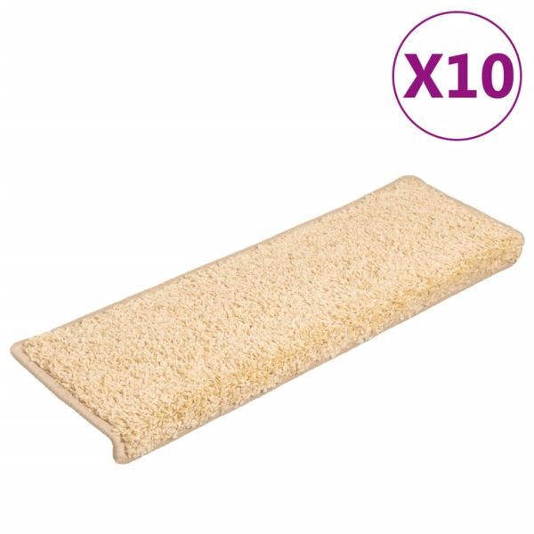Tapetes de escadas 10 pcs 65x21x4 cm castanho - Image 2