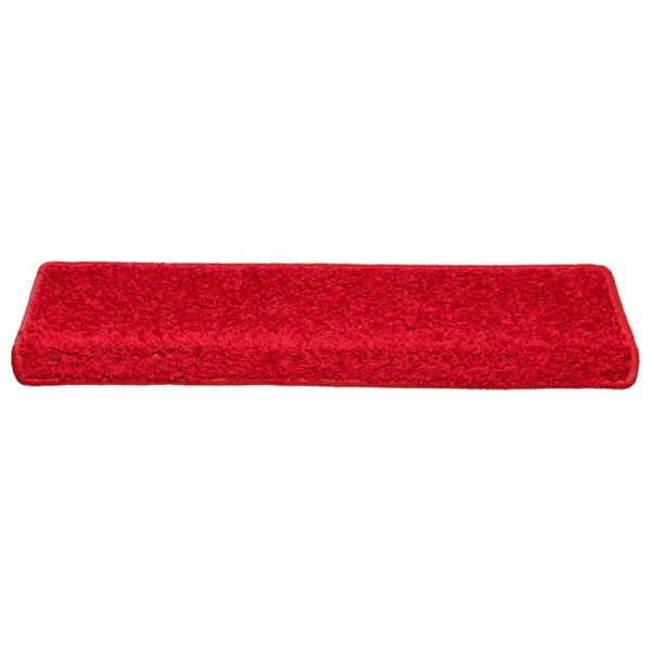 Tapetes de escadas 10 pcs 65x21x4 cm vermelho - Image 5